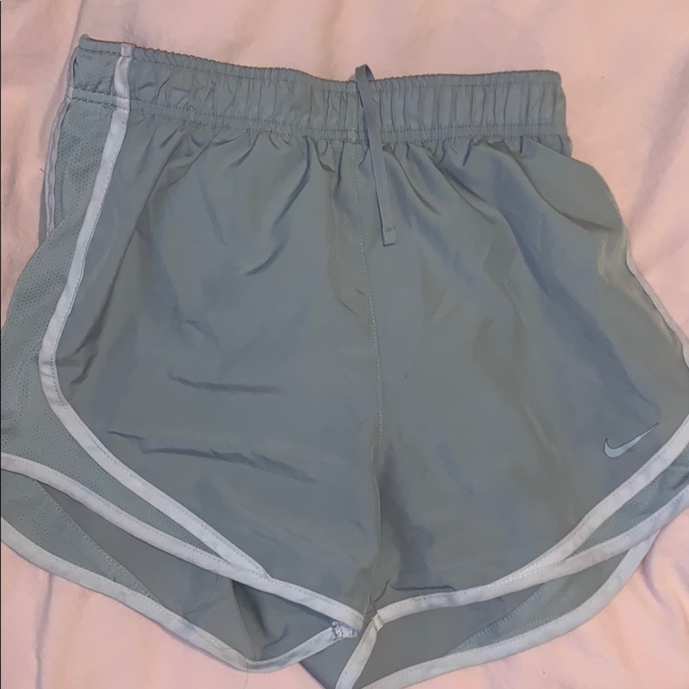 Grey nike running shorts